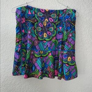 Colorful Abstract Bella Bella tennis or pickleball skirt